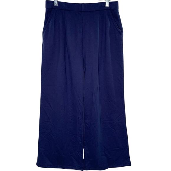 Halara XL NEW Flex High Waisted Body Sculpt Waist Side Pocket Wide Leg Navy - Picture 1 of 8